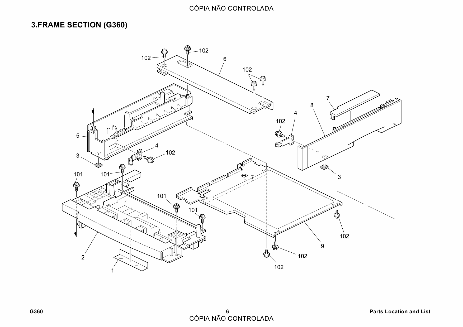 RICOH Options G360 PAPER-FEED-UNIT Parts Catalog PDF download-3